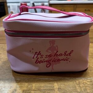 Barbie Pink Cosmetic Bag “it’s so hard being iconic”‎